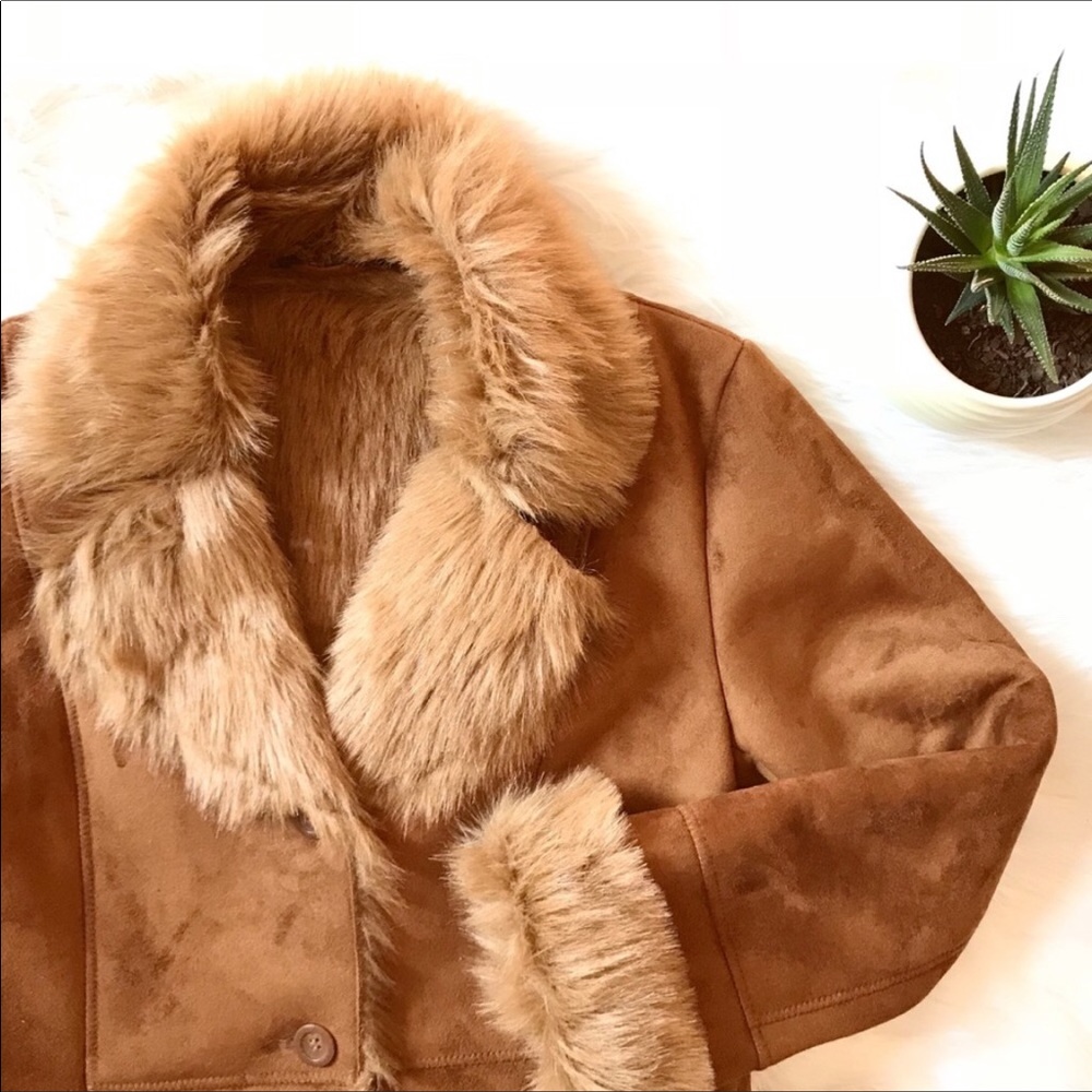 Brown “Penny Lane” shearling coat